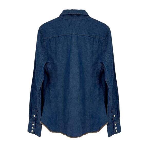 STAUD + WRANGLER The Western Shirt in Dark Rinse M - Picture 2 of 10